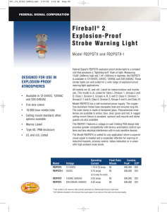 Fireball® 2 Explosion-Proof Strobe Warning Light