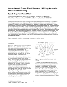 Acoustic Emission Monitoring of High Energy Headers