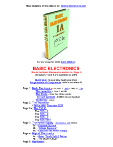 basic electronics - Talking Electronics