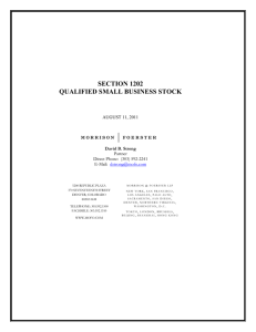 section 1202 qualified small business stock