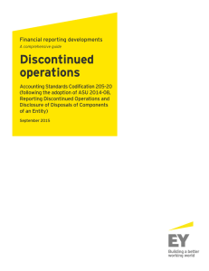 Discontinued operations