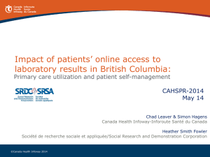 Impact of patients` online access to laboratory results in British