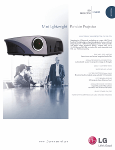 Mini, Lightweight Portable Projector