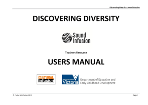 DISCOVERING DIVERSITY USERS MANUAL