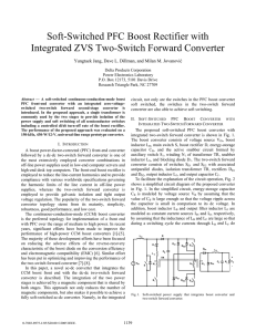 Soft-Switched PFC Boost Rectifier with Integrated ZVS Two