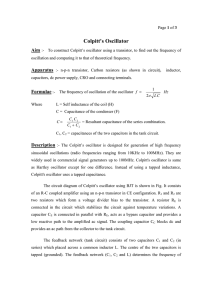 Colpitt`s oscillator