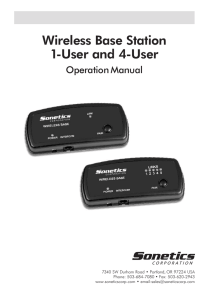 Wireless Base Station 1-User and 4-User