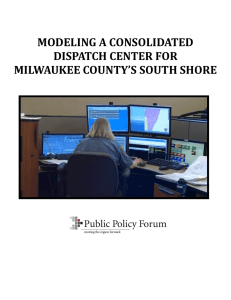 modeling a consolidated dispatch center for