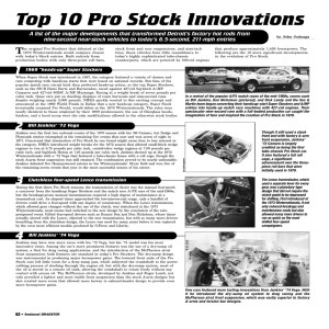 Top 10 Pro Stock Innovations