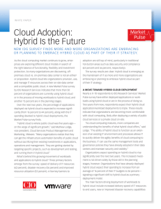 Cloud Adoption – White Paper: VMware, Inc.