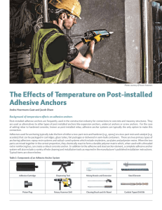 The Effects of Temperature on Post-installed Adhesive - ICC-ES