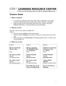 Chicago Style Citation Guide