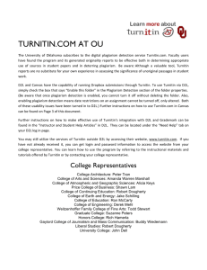 turnitin.com at ou - OU Academic Integrity homepages