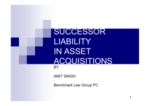 successor liability in asset acquisitions