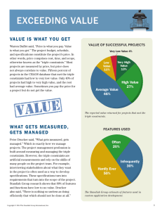 exceeding value - The Standish Group