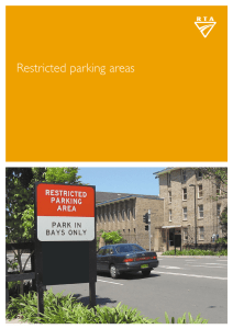 Restricted Parking Areas - Roads and Maritime Services
