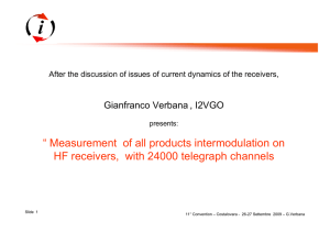 “ Measurement of all products intermodulation on HF receivers, with