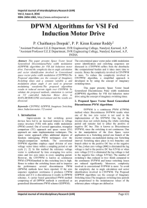 DPWM Algorithms for VSI Fed Induction Motor Drive