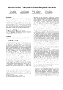 Oracle-Guided Component-Based Program Synthesis