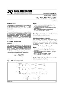 SCR AND TRIAC THERMAL MANAGEMENT