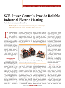 SCR Power Controls Provide Reliable Industrial Electric Heating