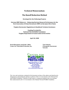 Technical Memorandum: The Runoff Reduction Method
