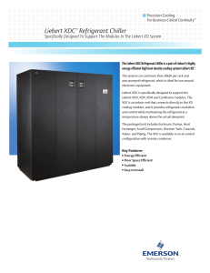 Liebert XDC™ Refrigerant Chiller