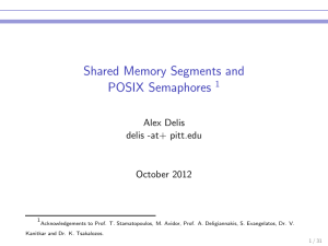 Shared Memory Segments and POSIX Semaphores