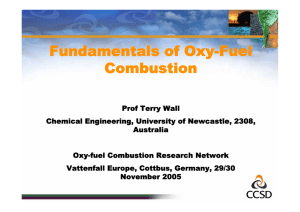 Fundamentals of Oxy-Fuel Combustion