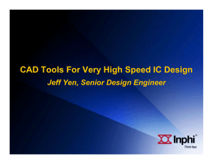 CAD Tools For Very High Speed IC Design