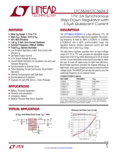 LTC3624/LTC3624-2 - 17V, 2A Synchronous