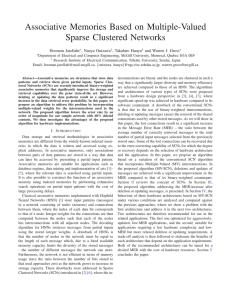 Associative Memories Based on Multiple-Valued Sparse