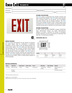Esco Exit - Commercial Lighting Products