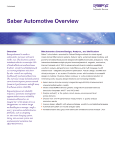 Saber Automotive Overview