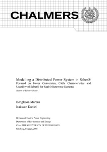 Modelling a Distributed Power System in Saber®