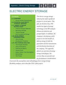ELECTRIC ENERGY STORAGE