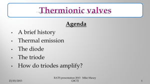 Thermionic Valves