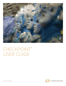 User Guide - Thomson Reuters