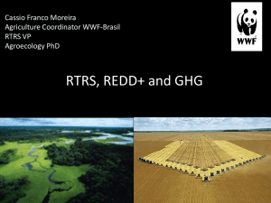 RTRS, REDD+ and GHG