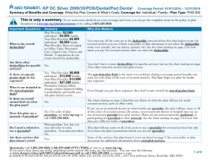 KP DC Silver 2000/35/POS/Dental/Ped Dental Coverage Period: 01