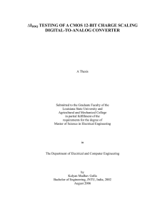 iddq testing of a cmos 12-bit charge scaling digital-to