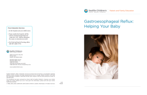 PE226 Gastroesophageal Reflux: Helping Your Baby