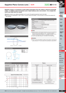 Sapphire Plano Convex Lens