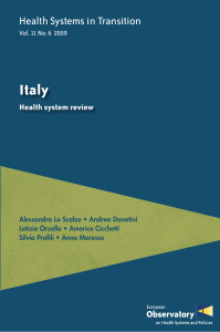 Health Systems in Transition - Italy Health System