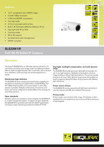 BL820M1IR Full HD IR Bullet IP Camera