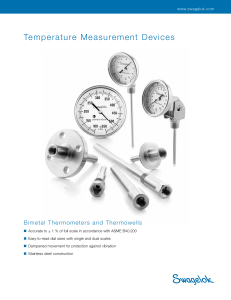 Temperature Measurement Devices, Bimetal Thermometers and