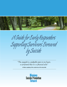 A Guide for Early Responders Supporting Survivors Bereaved by
