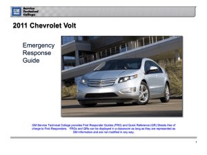 2011 Chevrolet Volt: Emergency Response Guide