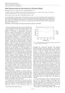 Metal Deposition Deep into Microstructure by Electroless Plating