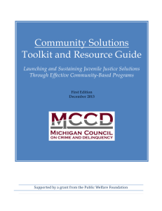 Community Solutions Toolkit and Resource Guide